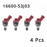 CHKK-CHKK 4Pcs Fuel Injector for Nissan Infiniti 2.0L 3.0L Z32 SR20 ka24de working 16600-53J03 16600-53J00 16600-53J01 A46-00