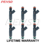 CHKK 6pcs 2M2E-A7B 2M2E-5F593-A7B AJ51-13-250 Fuel Injector For FORD MONDEO 01-04 2.5L MAZDA 6 03-08 3.0L MPV 02-06 V6 3.0L