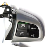 CHKK-CHKK STEERING 84250-02230 Steering Wheel Switch Radio Audio Control for Toyota COROLLA ZRE15 NRE150 ZZE150 Silver and black