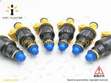 Set of 6 Flow Matched Fuel Injectors 0280150714 for 1984-1993 BMW 318i/is 1.8L